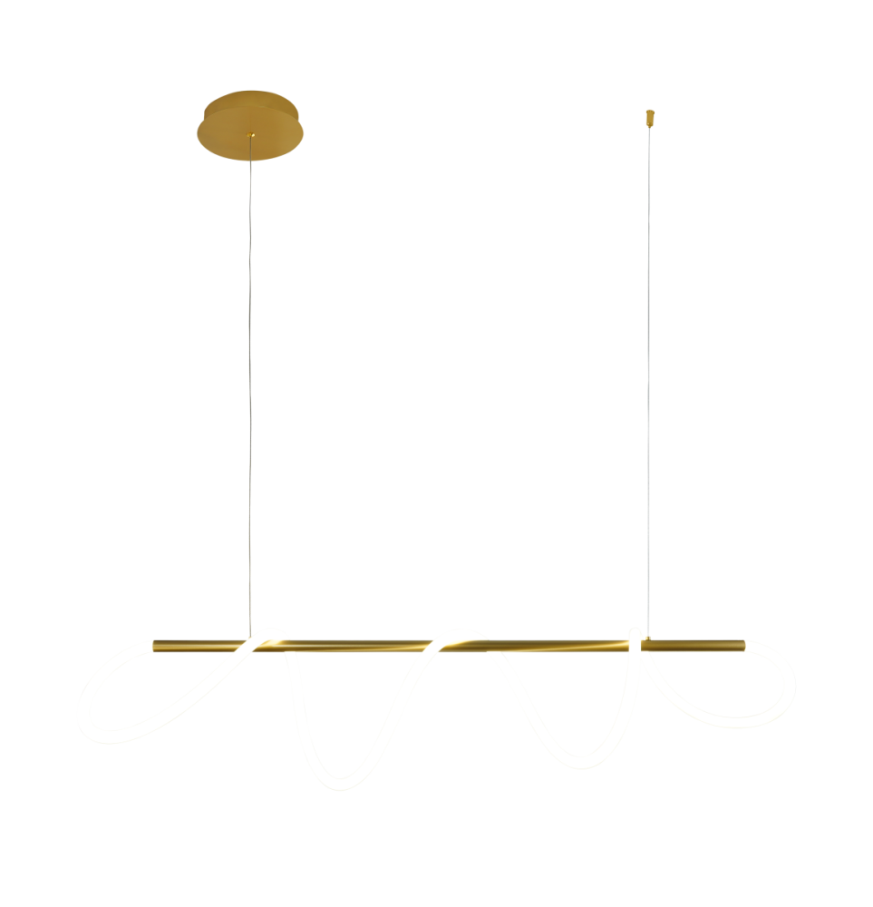 Подвесная люстра 120 см, 45W, 3000K, Lightstar Corinto 637093, золото