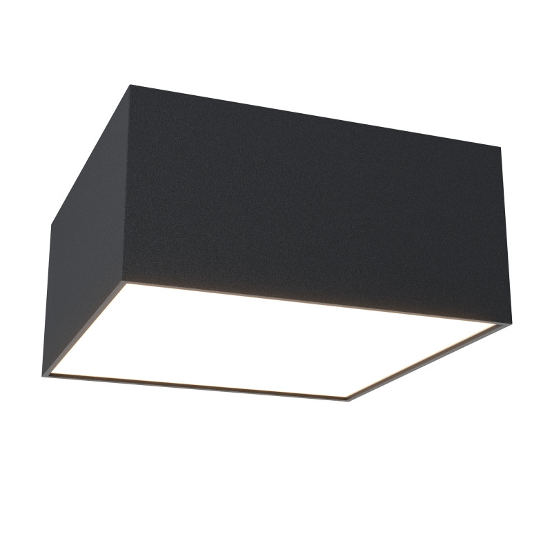 Накладной светильник 12*12*6 см, LED, 12W, 4000К, Maytoni Technical Zon C032CL-12W4K-SQ-B черный