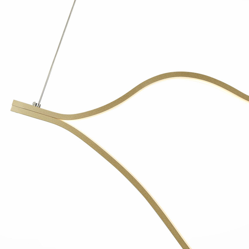 Светильник подвесной 140 см, 65W 4000K ST LUCE CORTILE SL6106.203.65 Золотистый