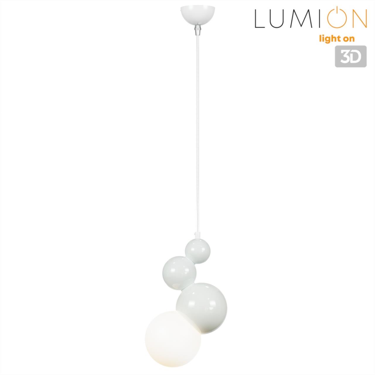 Подвес 13*19*120 см, 1*E27 Lumion Blasen 6565/1A белый