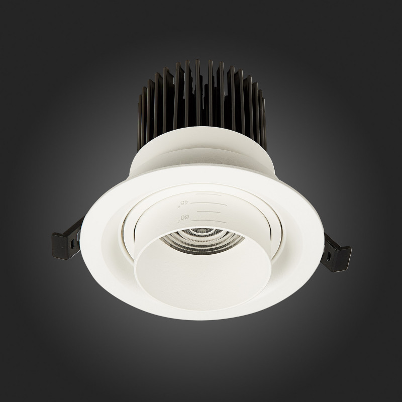 Встраиваемый светильник 12 см, 12W, 3000K ST LUCE Zoom ST701.538.12 Белый