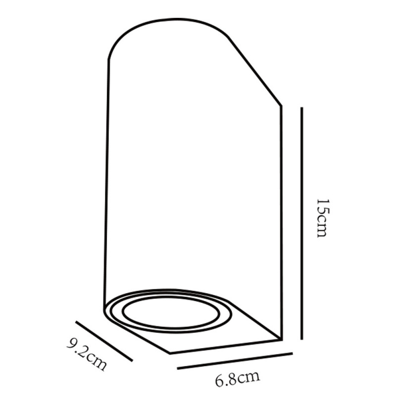 Уличный светильник Arte Lamp A3102AL-2WH белый