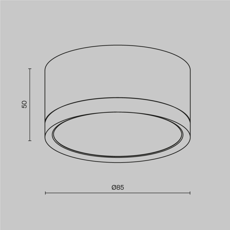 Светильник 9*9 см, GX53, IP20 Technical C086CL-GX53-SRD-W, белый