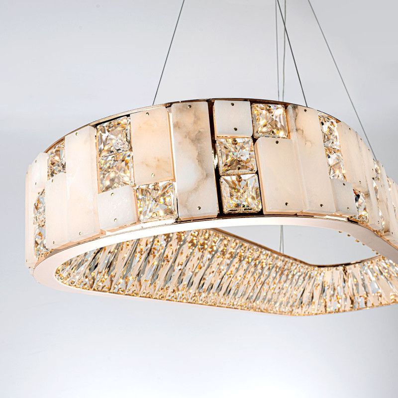 Подвесная люстра 99 см, 84W, 3000-6000K, MODELUX premium ML.6988.1000P GD, золото