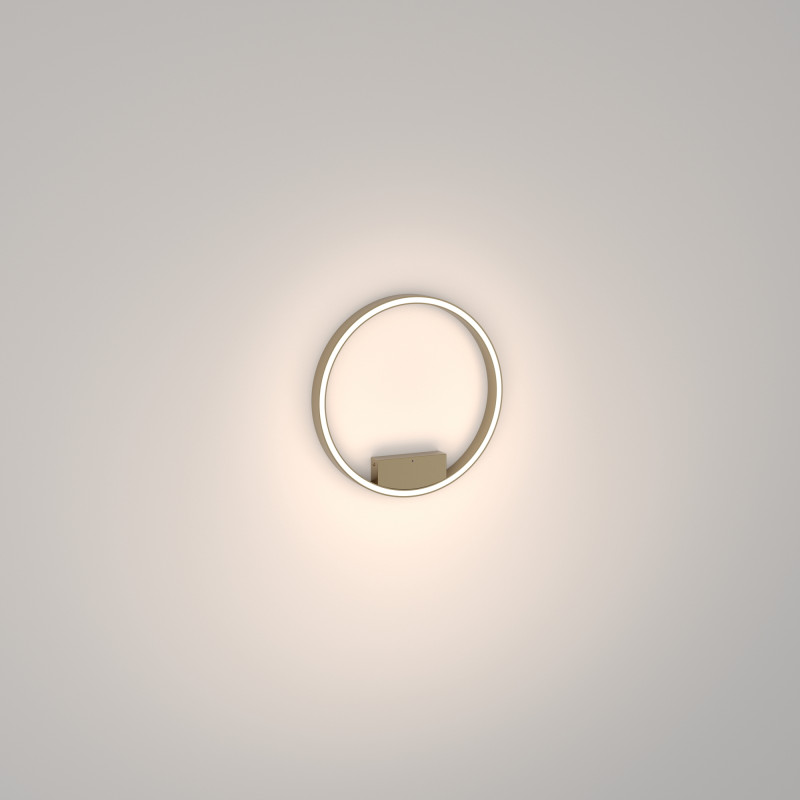 Накладной светильник 40*40*3,5 см, LED, 24W, 2600К-3500К, Maytoni Rim MOD058CL-L25BSK латунный