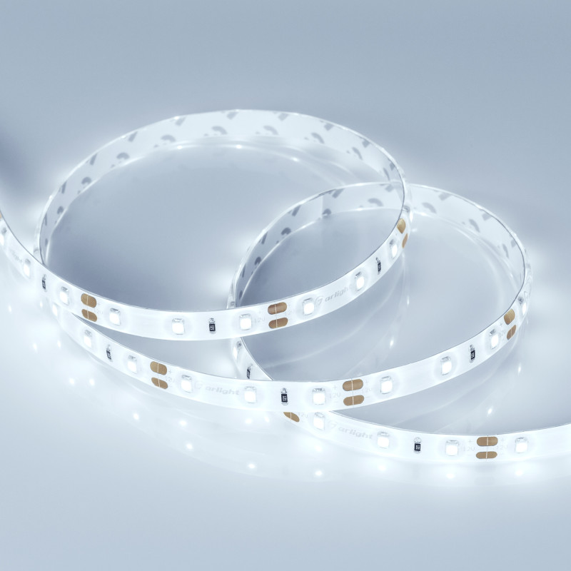 Лента RTW 2-5000SE 12V Cool (2835, 300 LED, PRO) (Arlight, 7.2 Вт/м, IP65) 020516. Цена указана за 5 метров. Продается кратно 5 метрам.