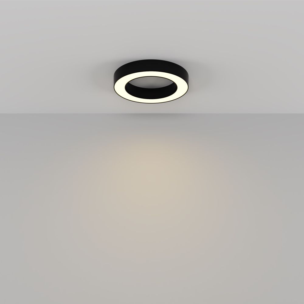 Светильник  C093CL-36W3K-B **-6 см, *LED*36W, 3000K, Maytoni technical Lua C093CL-36W3K-B, Черный