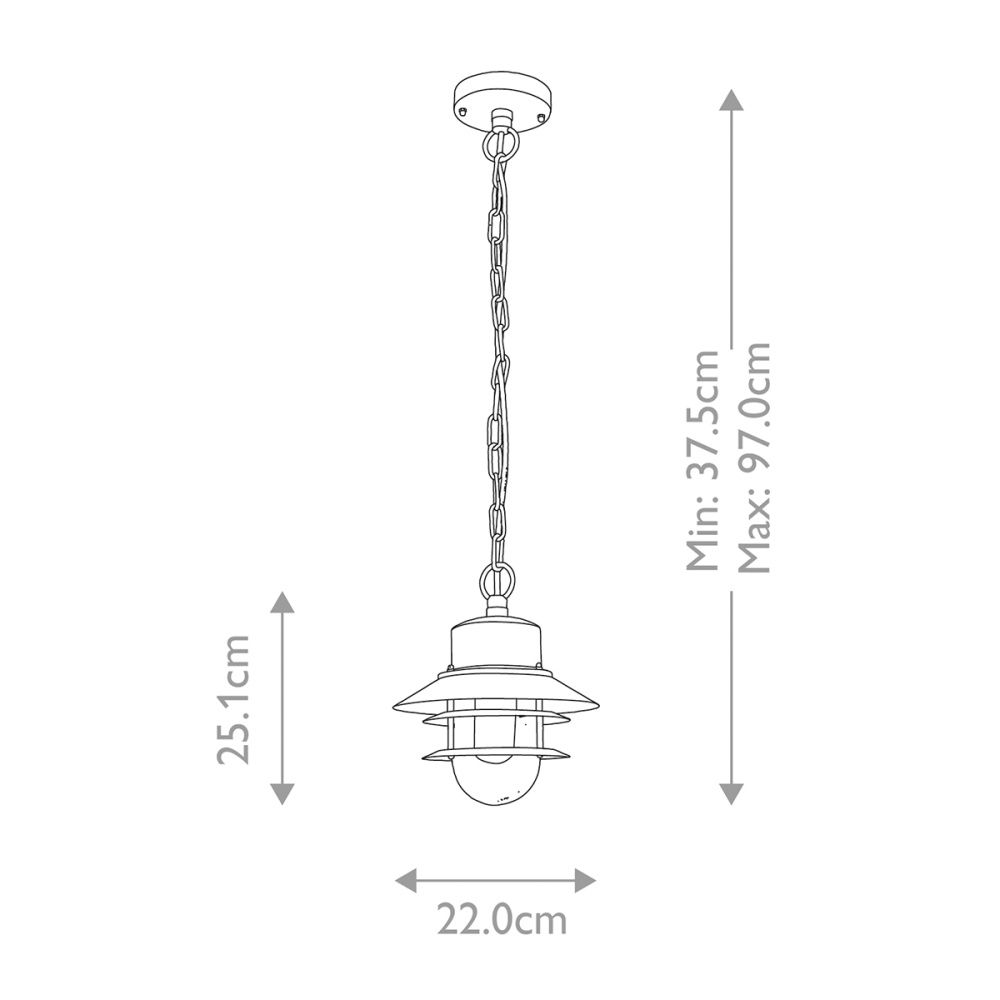 Подвесной фонарь Elstead Lighting, Арт. COPENHAGEN8-SIL