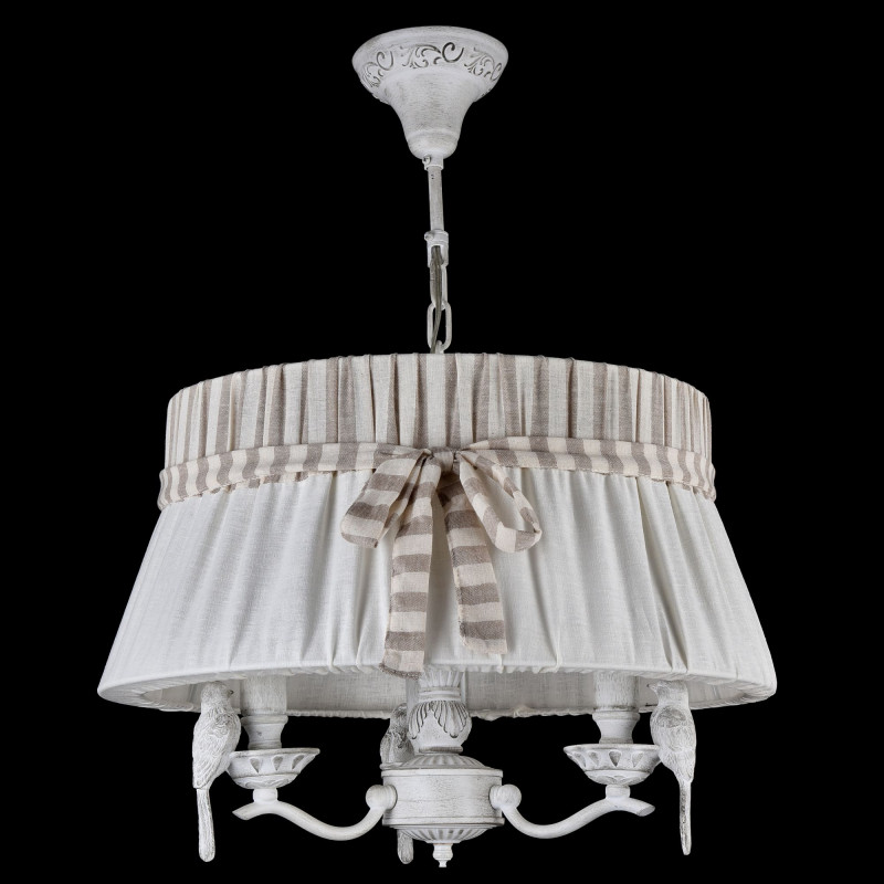 Люстра диаметр 45 см Maytoni Elegant ARM013-33-W с птичками