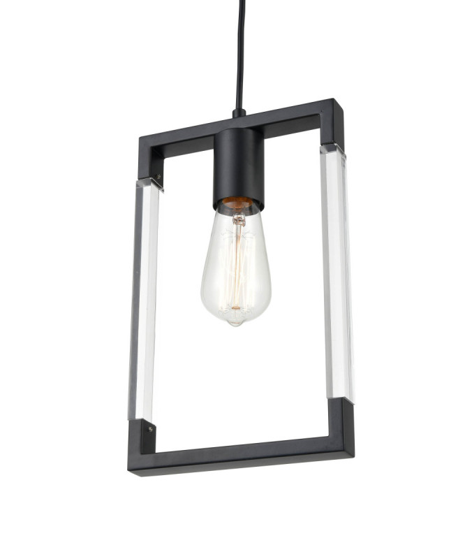 Подвесной светильник 11*18*154 см, 1*E27 черный матовый Vele Luce Turin VL5022P01