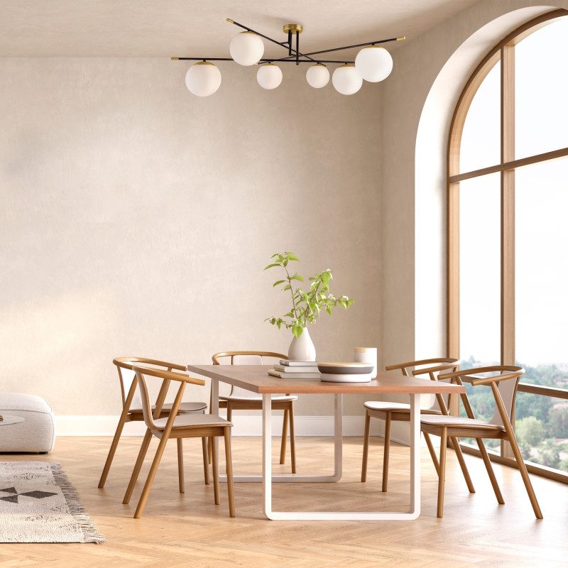 Потолочная люстра Maytoni Nostalgia MOD048CL-06G, золото-черный