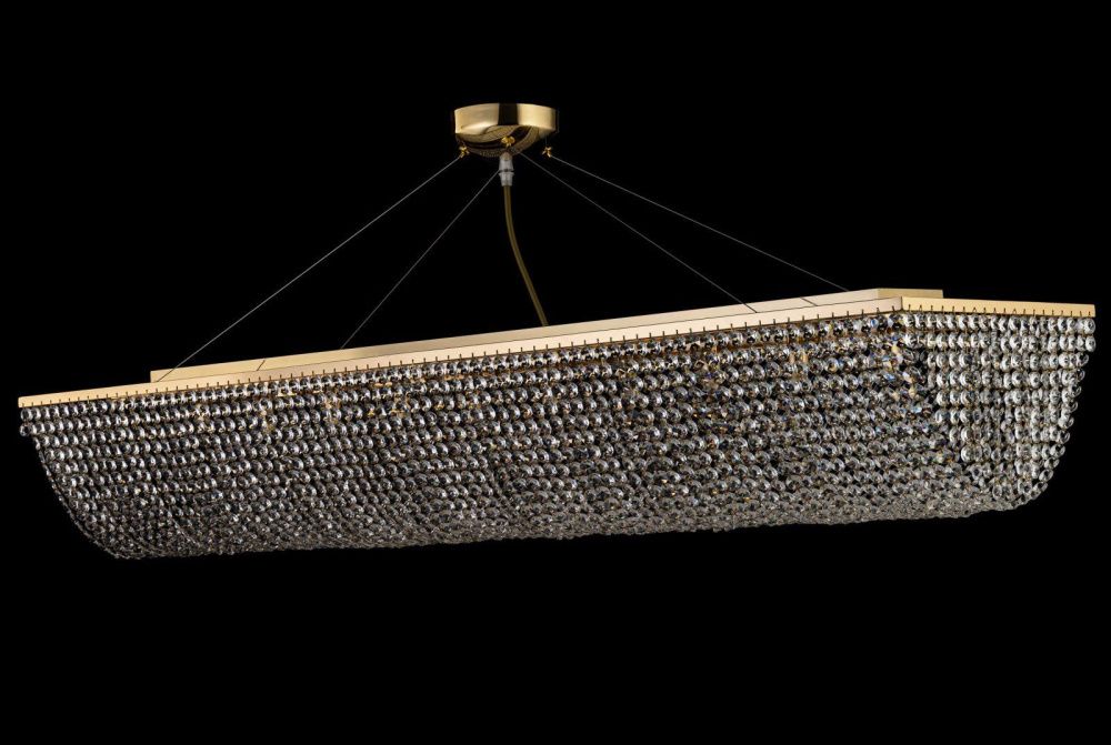 Люстра подвесная **25 см, 10*G9*40W, Arti Lampadari Milano Milano E 1.5.120X30.102 G, Золото