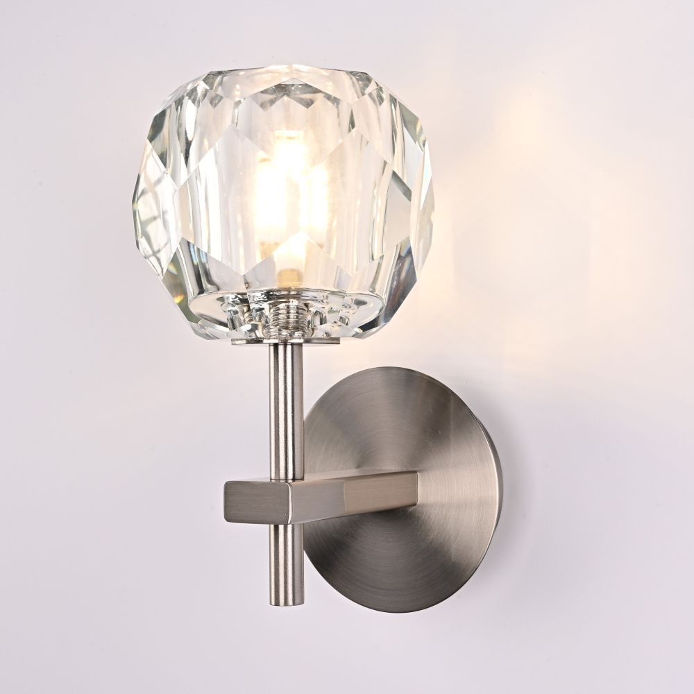Бра Boule de Cristal Single Sconce Никель 22*11*22 см, 1*G9*40W, ImperiumLoft 196952-22, Никель