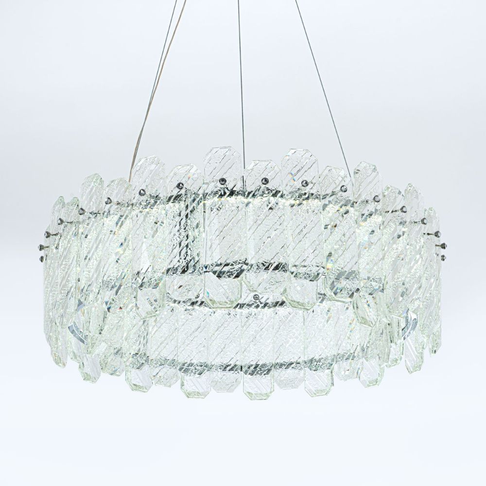 Подвесная люстра 60 см, 67W, 3000-6000K, MODELUX ML.350.600 CR, хром