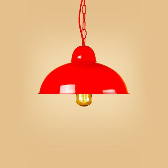 Подвесной светильник LOFT HOUSE Р-89, красный, d-35см