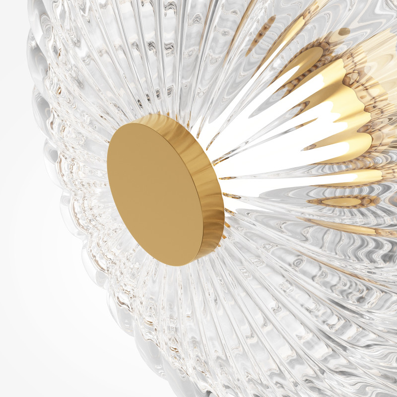 Настенный светильник 15,5*35*35 см, LED 8W 3000K Maytoni Modern Amulet MOD555WL-L4G3K золото