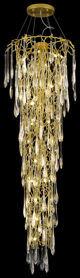 Светильник подвесной Wertmark Divina WE186.25.403, 80*80 см, матовое золото