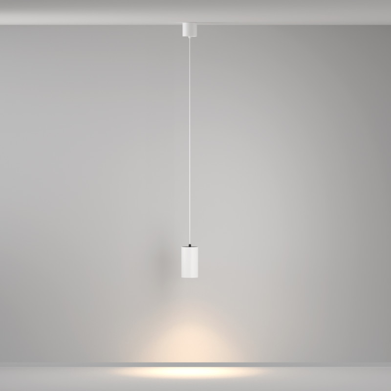 Подвесной светильник 7,5*7,5*13,5 см, LED, 20W, 3000К, Maytoni Technical Vol P100PL-20W3K-W белый