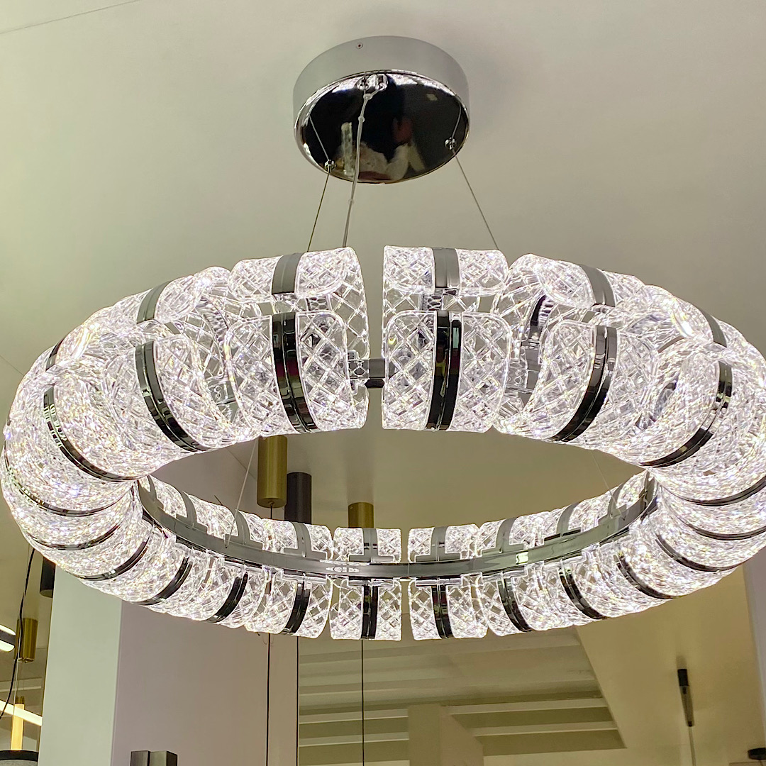 Люстра 63*63*25 см, 1 LED*104W, 4000 К, Odeon Light Mirage, хром 5029/104CL
