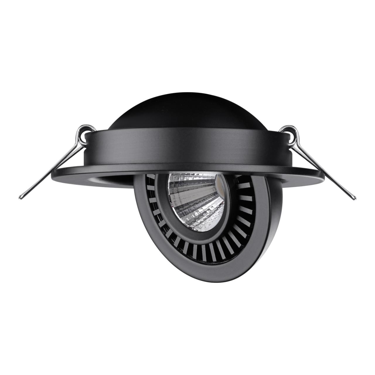 Светодиодный светильник 11 см, 9W, 4000K, Novotech Gesso 358816, черный