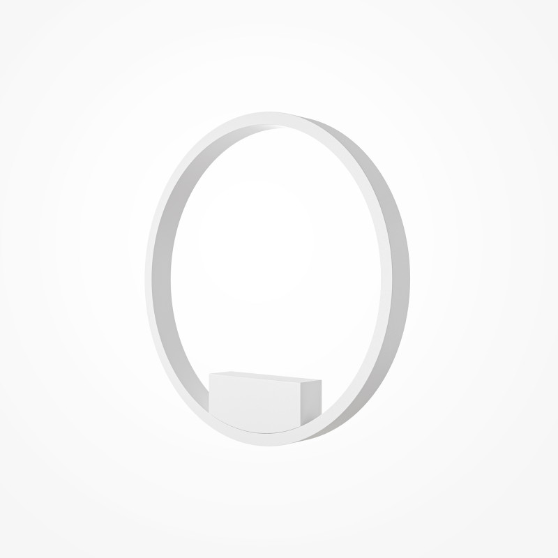 Бра 5*40*40 см, LED, 24W, 3000К-4000К, Maytoni Rim MOD058WL-L25WK белый