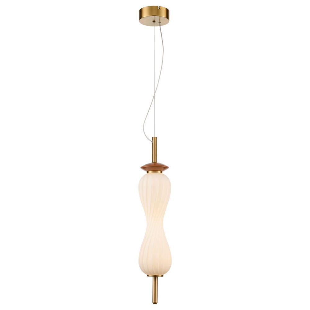 Подвесной светильник 12 см, 9W, 3000K, Velante 285-506-01, латунь