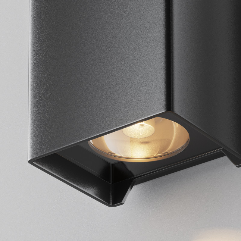 Светильник 13 см, 8W, 3000K, Maytoni Shell O570WL-L10B3K, черный