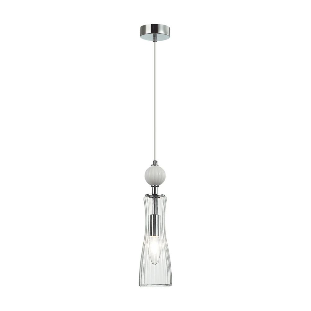 Подвес *8,5*225-225 см, 1*E14*40W, Lumion Emily LUM8268/1A, хром; белый