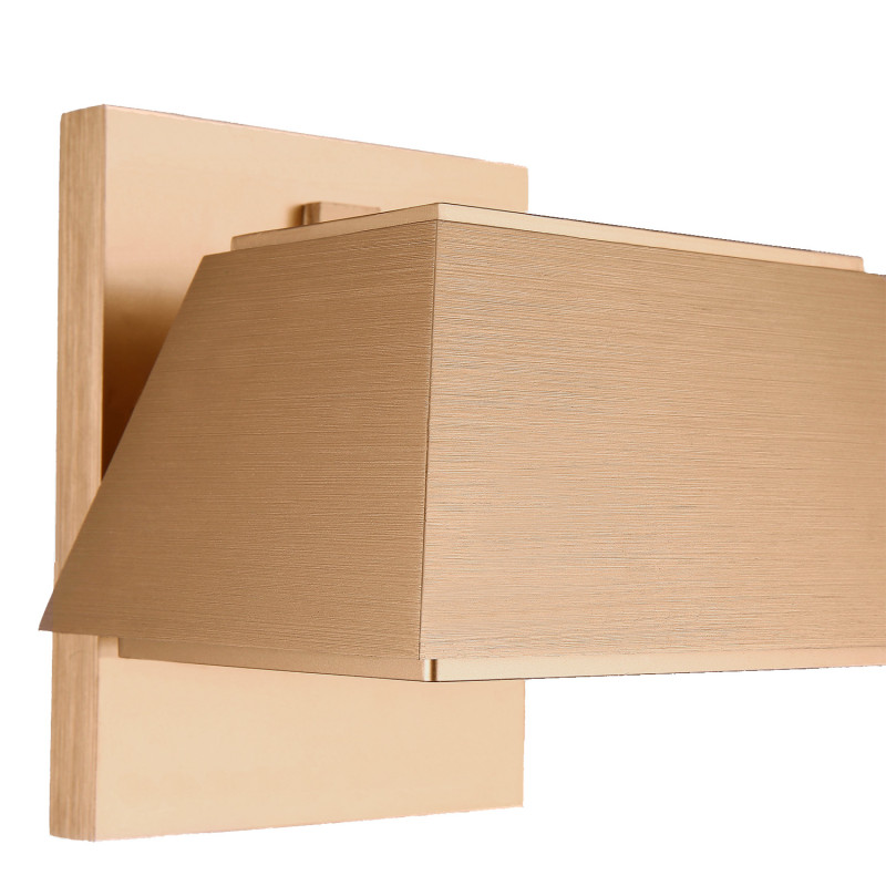 Светильник настенный 16,5*16,5*15,5 см, 15W, Favourite Trapezium 4301-1W Матовое золото