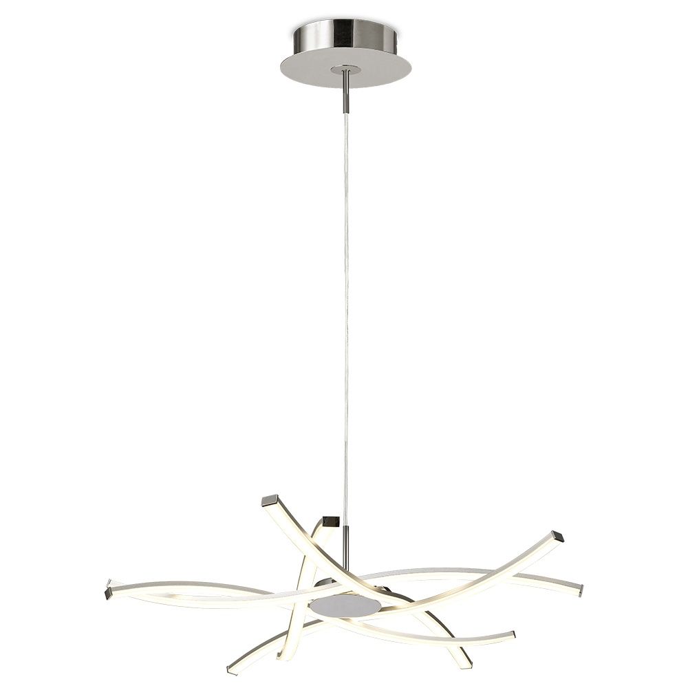 Подвесная люстра Mantra Aire 5912, LED, диаметр 70,7 см., цвет серебро.