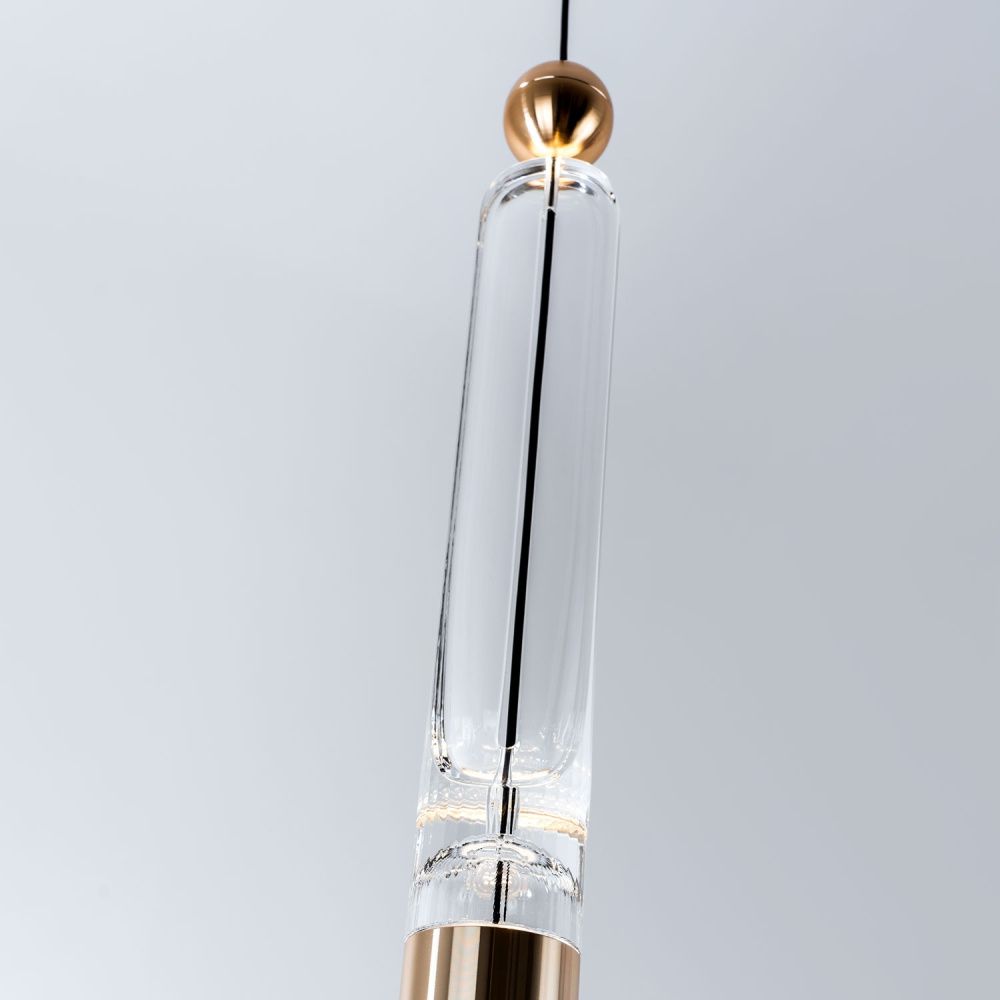 Подвесной светильник 12,5*80/200 см, LED 6W MODESTYLE MS.1630.1 золото/черный