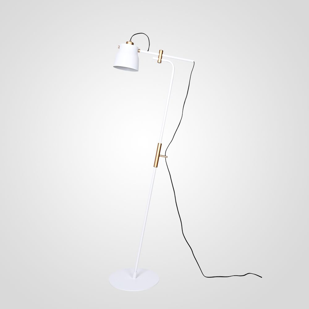 Торшер RAM FLOR White 50*30*150 см, 1*E27*60W, ImperiumLoft RAMFLOR01, Белый, Золотистый