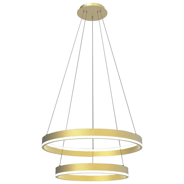 Каскадная люстра 60*120 см, LED, 165W, белый (регулируемый) Lightstar Rotonda 736422, золотой