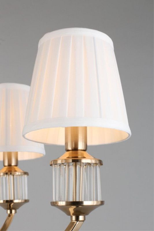Подвесная люстра 70*45-143,5 см, 6*E14, 40W, Aployt Zhaklin APL.744.03.06, золотой