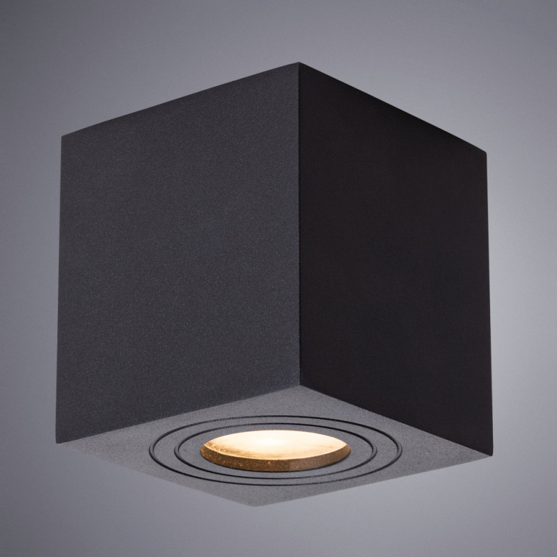 Светильник 9*9 см, GU10 35W, Arte Lamp Galopin A1461PL-1BK черный