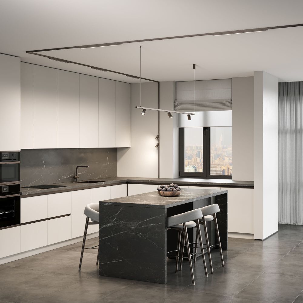Titan Line Прямой коннектор (титан) 85008/00, 12*2*см, Elektrostandard Line Magnetic 85008/00, титан