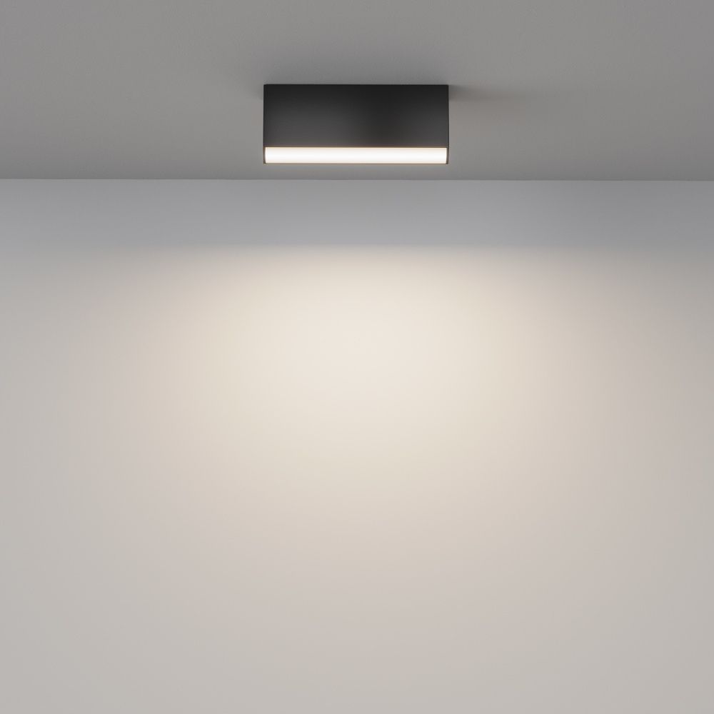 Светильник  C068CL-12W3-6K-B 12,9*2,5*-5 см, *LED*12W, K, Maytoni technical Basis C068CL-12W3-6K-B, Черный