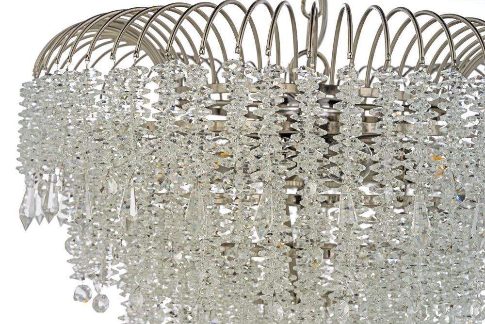 Люстра подвесная *46*45 см, 8*E14*40W, Arti Lampadari Ferla Ferla E 1.5.46.105 N, никель