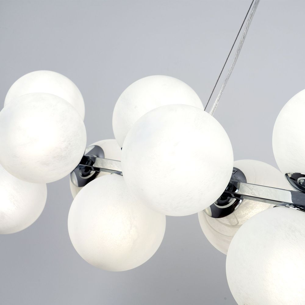 Подвесной светильник 28*125*80/120 см 18*Е14 MODESTYLE MS.6117.18 CR хром