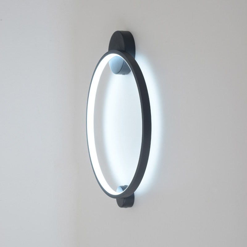 Настенный светильник 48 см, 18W, 3000-6000K, Crystal Lux REAL AP18W LED BLACK, черный