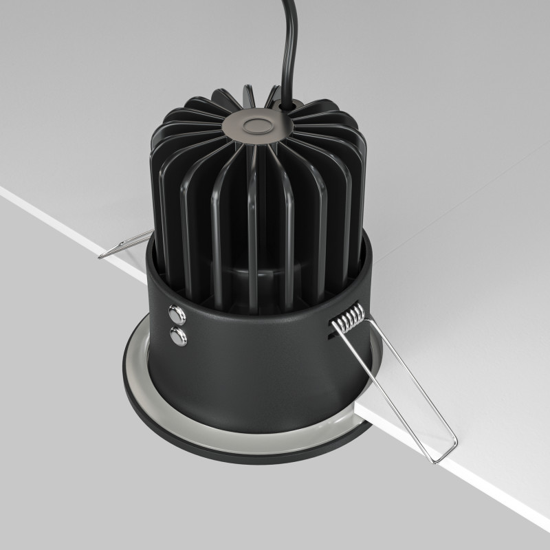 Светильник 9 см, 12W, 3000K, Technical DL034-L12W3K-D-B, черный, 60°, IP 65 Dim Triac