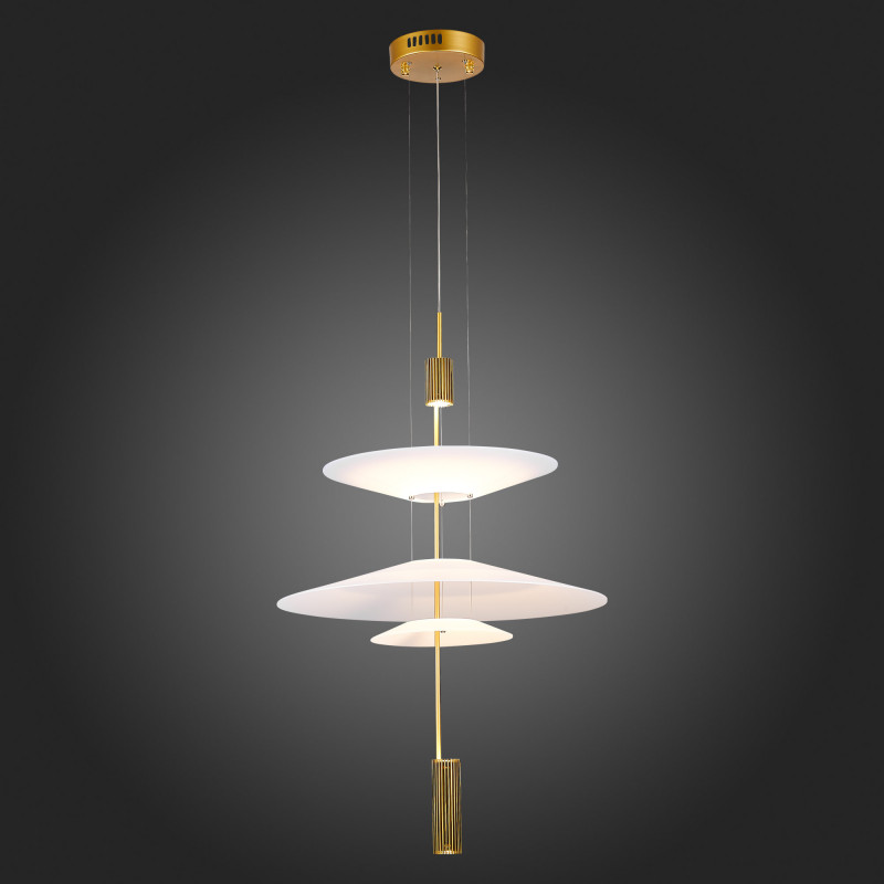 Люстра подвесная 50 см, 15W 3000K ST LUCE ISOLA SL6101.213.01 Золотистый