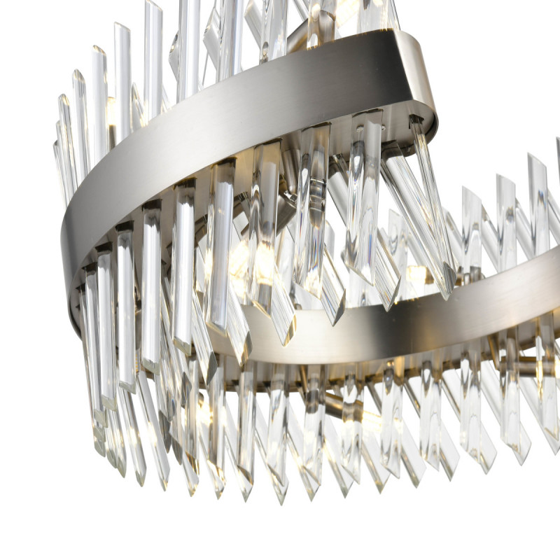 Подвесная люстра  60*100 см, 14*G9 сатин никель Vele Luce Lion VL3015P14