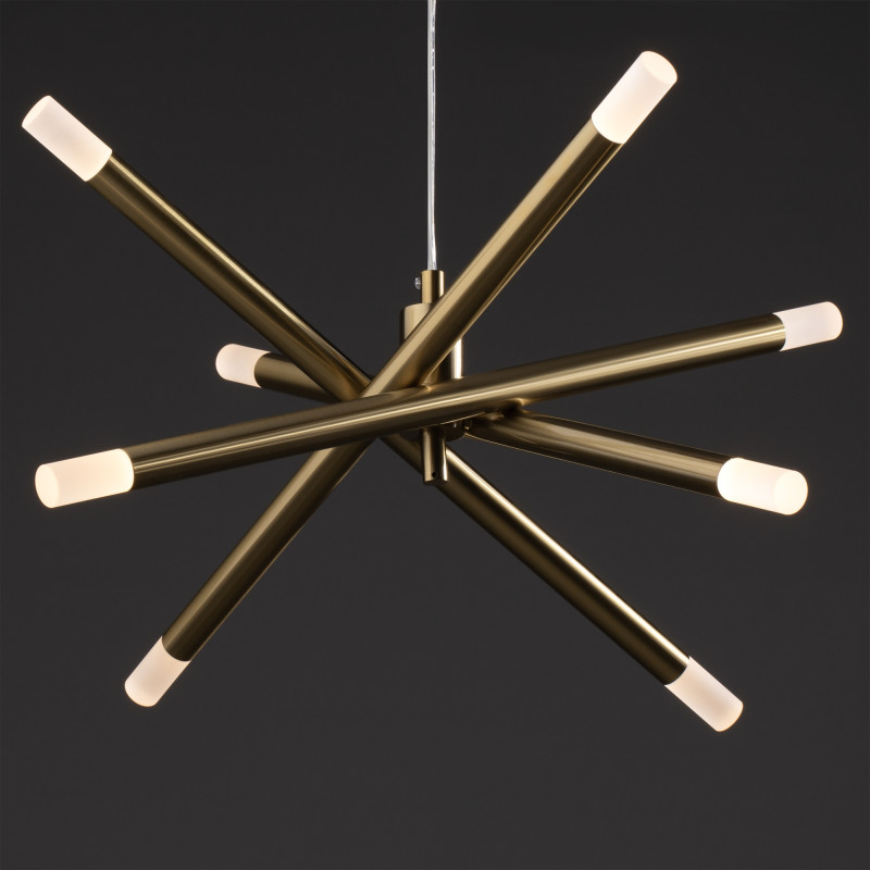 Светильник 58 см, 20W, 3000K, Freya Wands FR6130PL-L24B, латунь