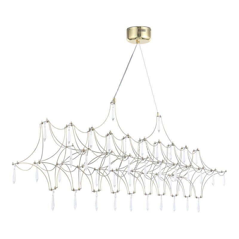 Подвесная люстра 165*30*55 см, LED, 23W, 4000К, ST-Luce sl6603 SL6603.203.23 золотой