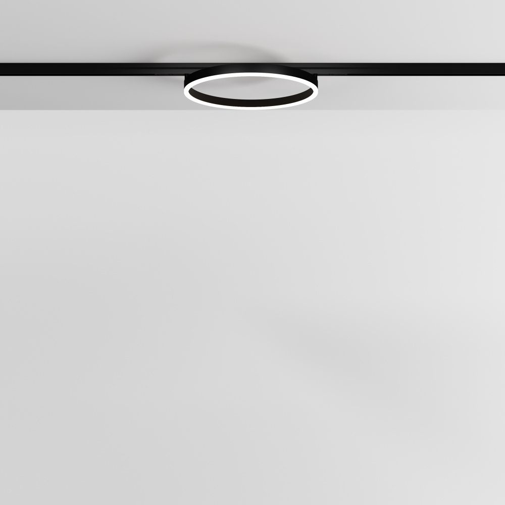 Трековый светильник 40*8 см, *LED*24W, 4000K, Maytoni technical EXILITY TR227-2-24W4K-B, Черный