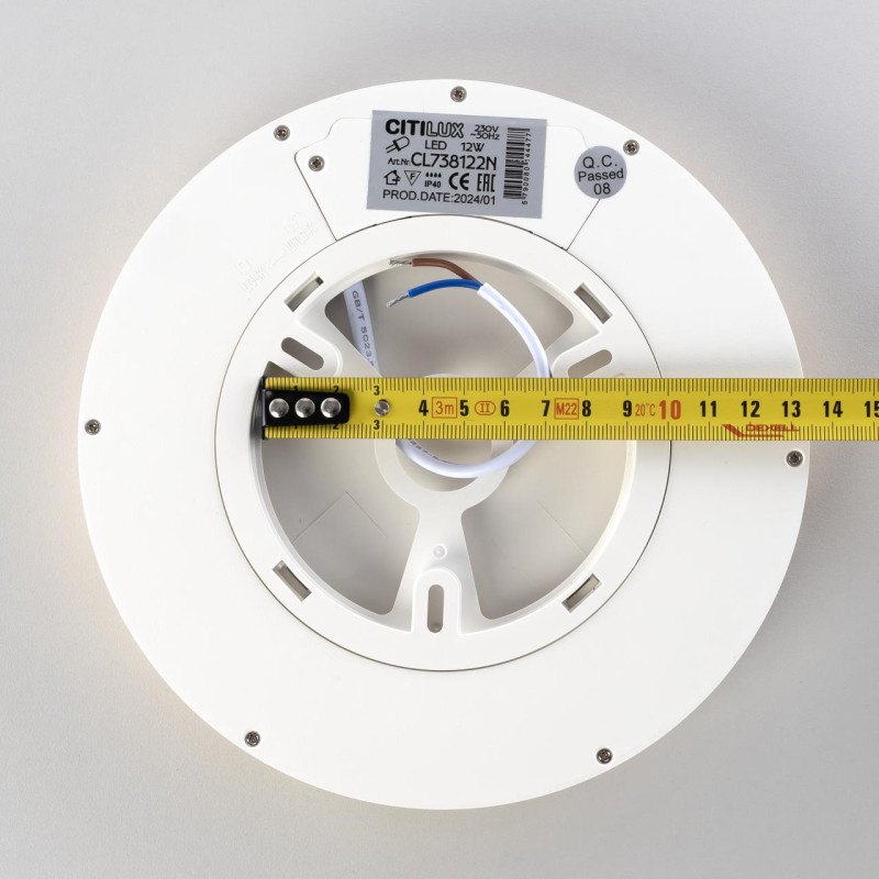 Светильник 18 см, 12W, 4000K Citilux CL738122N Бейсик Клен