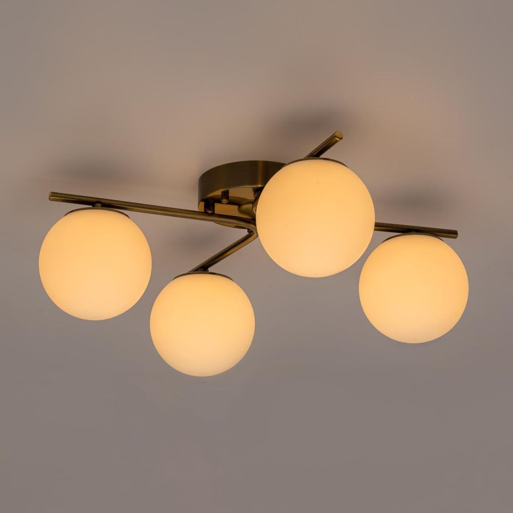 Потолочная люстра 45 см, 48W, 3000-5500K+RGB, Citilux Адам смарт CL228A143, бронза