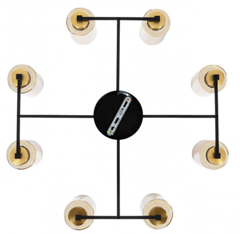 Светильник 76 см, Arte Lamp Leo A7027PL-8BK, черный
