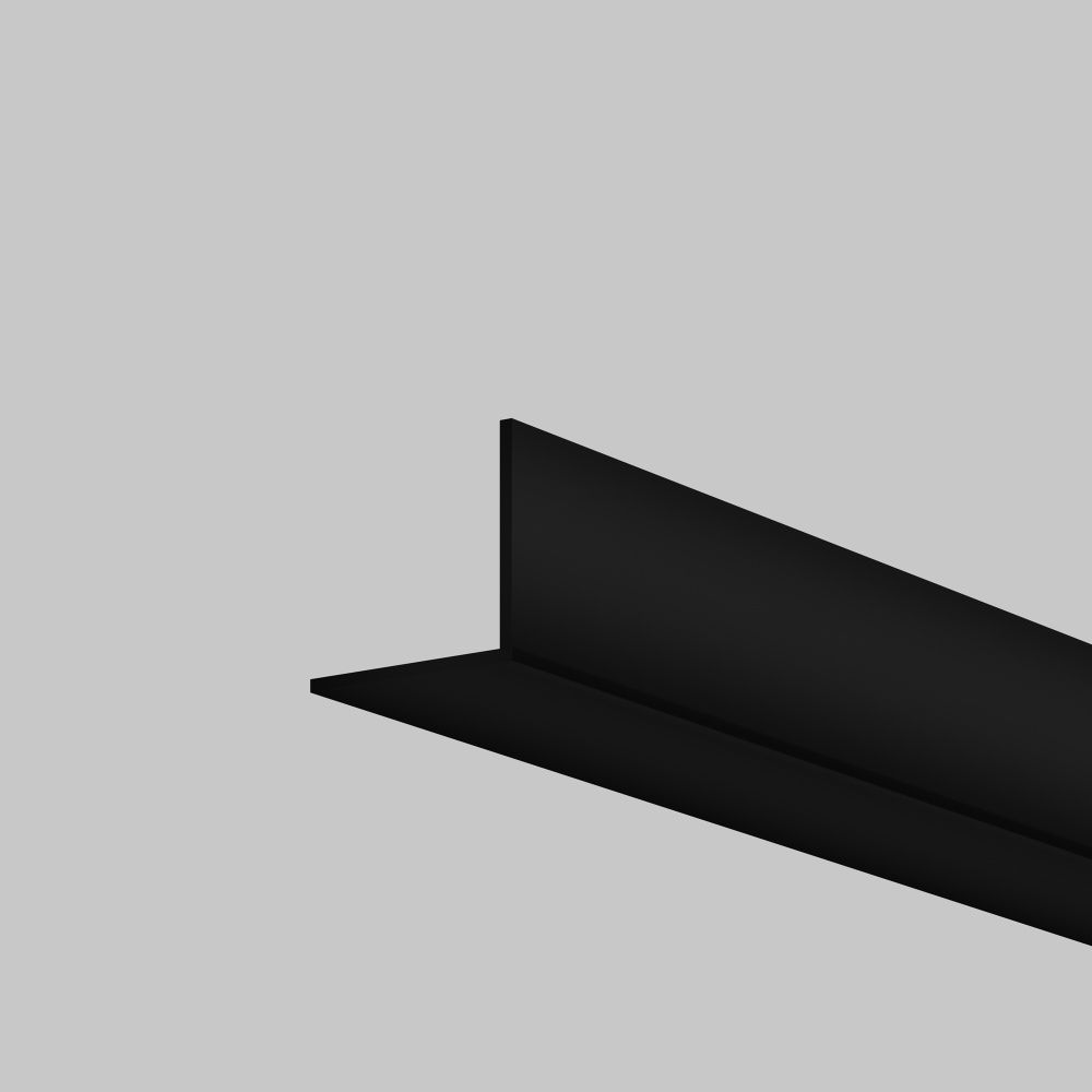 Рассеиватель для профиля 16×16 (Угол, Чёрный, 2 м), ALM-1616S-B-DF-2M 642028, 200*2*1 см, Maytoni Led Strip 642028, Черный